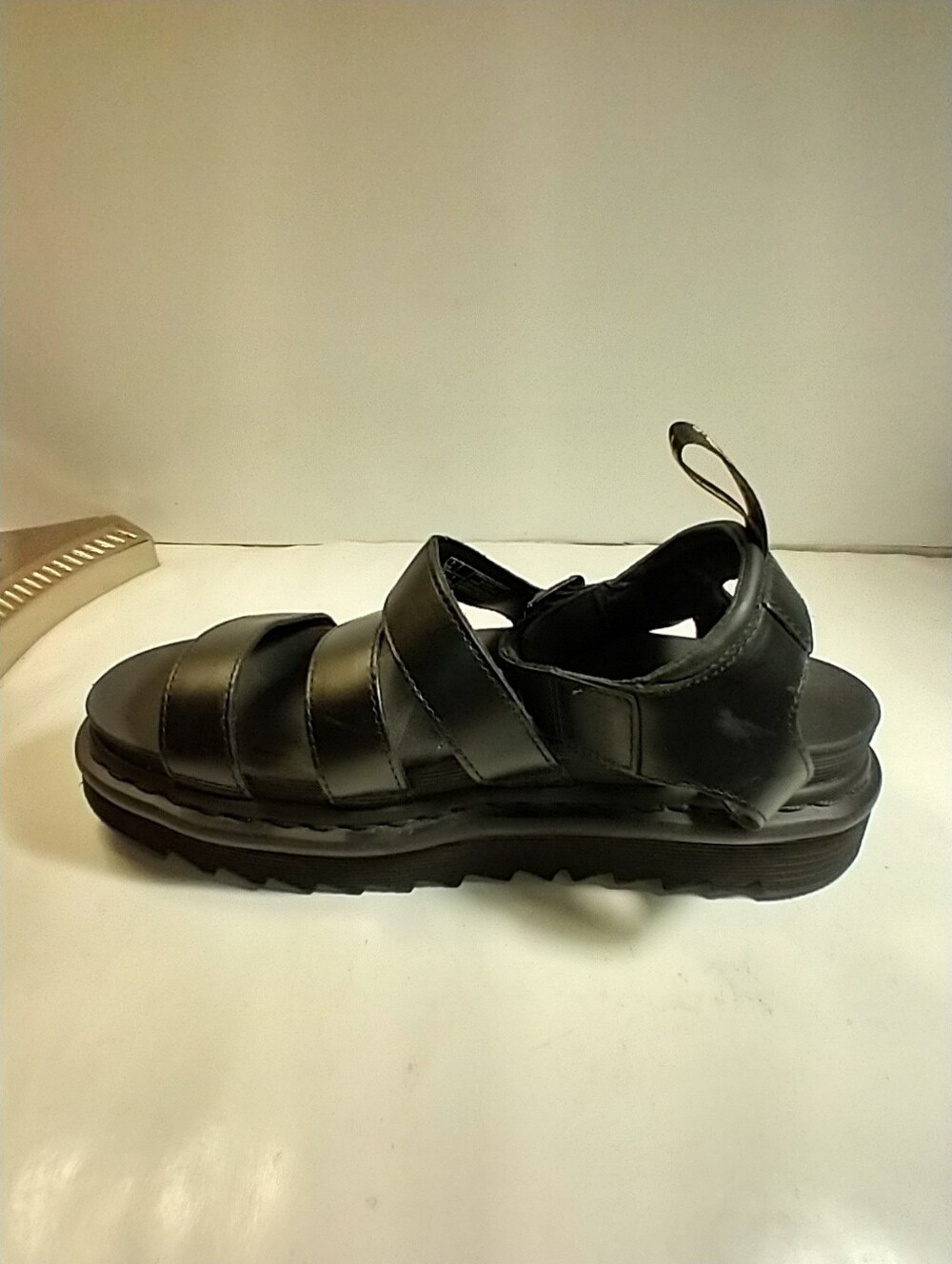 Dr. Martens Blaire Athena Black Leather Strap Sandals Women's sz 9. - Picture 7 of 12